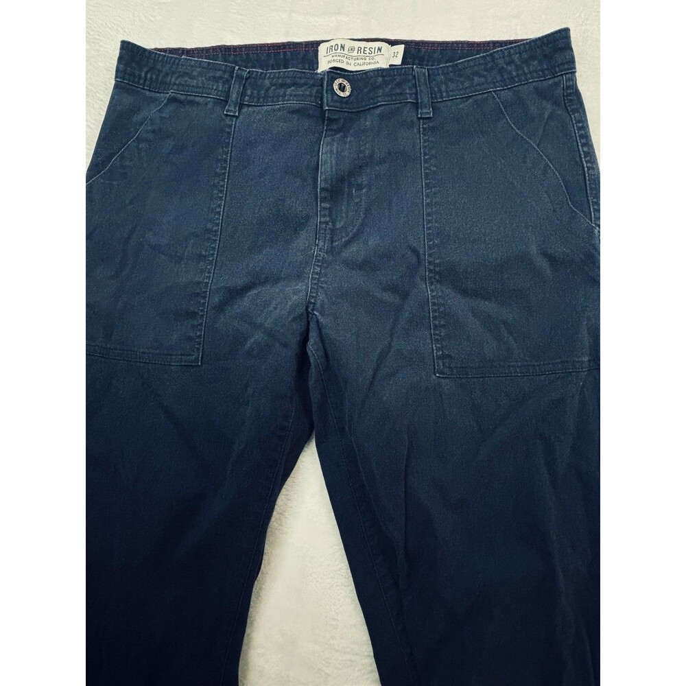 Iron and Resin Tradesman Utility Pants Mens 32 x 31.5 Fit 34 x 31.5 Navy Stretch